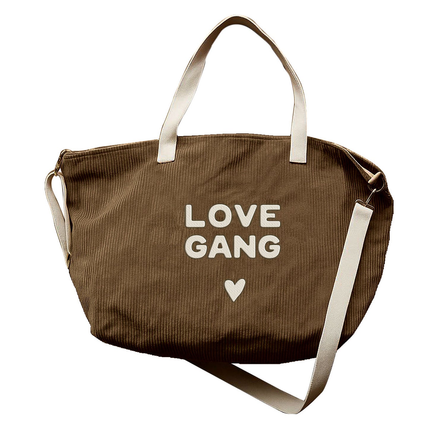 Sac Cabas XL Velours - Love Gang