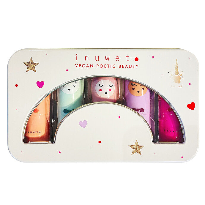 Coffret de 5 baumes à lèvres Delux Rainbow