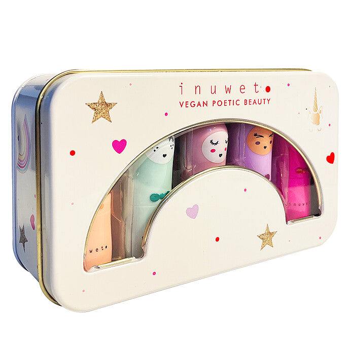 Coffret de 5 baumes à lèvres Delux Rainbow