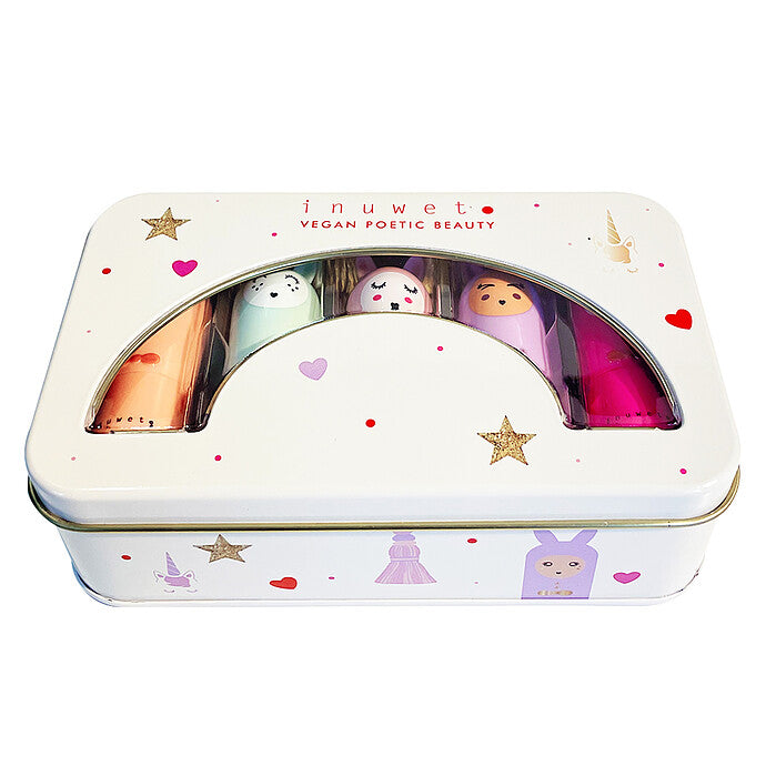 Coffret de 5 baumes à lèvres Delux Rainbow