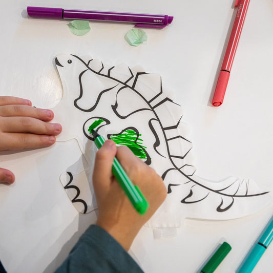 Coloriage gonflable -Dino