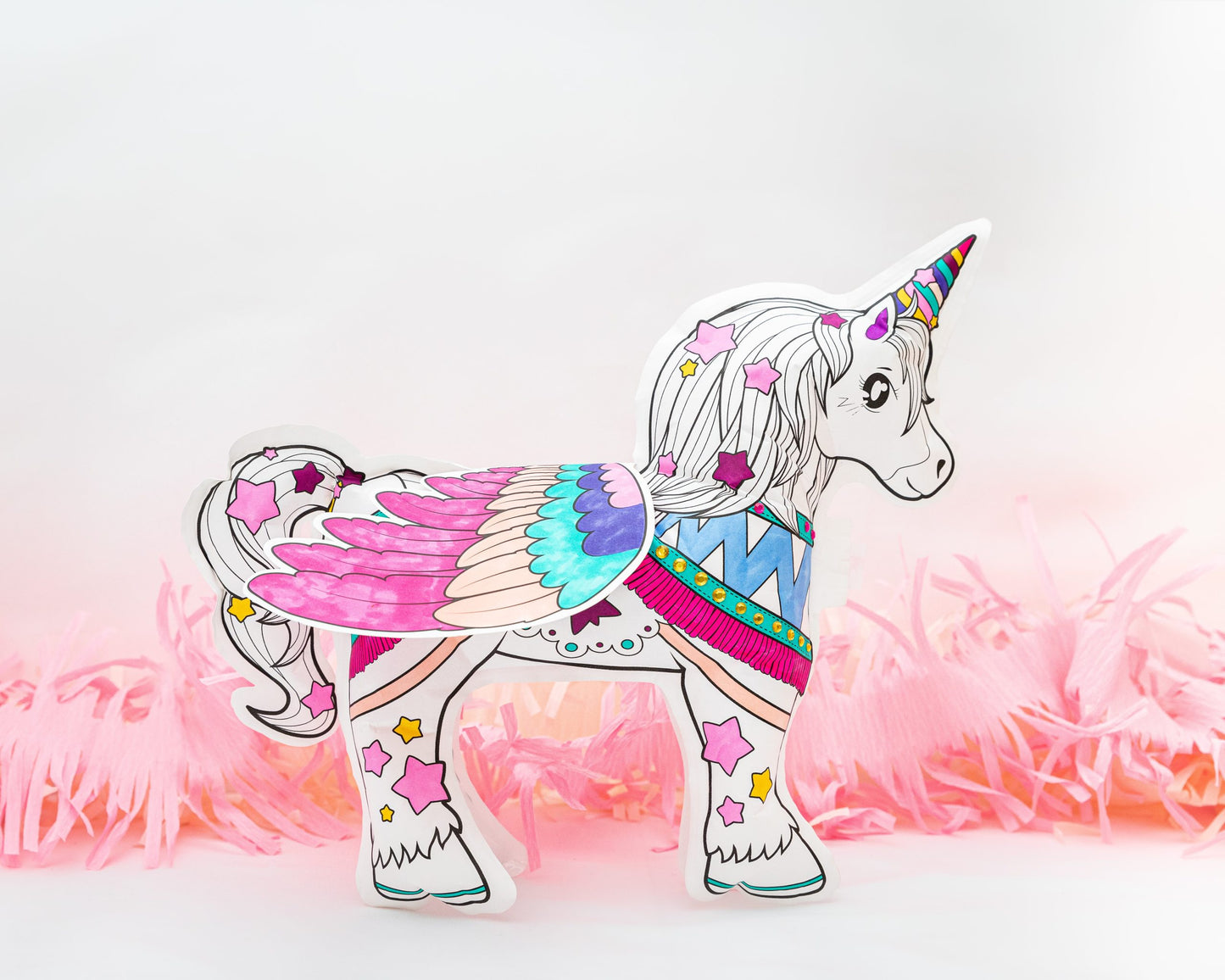 Coloriage gonflable - Licorne