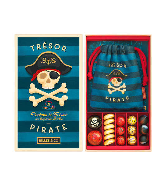 Box pochon de billes - Trésor Pirate