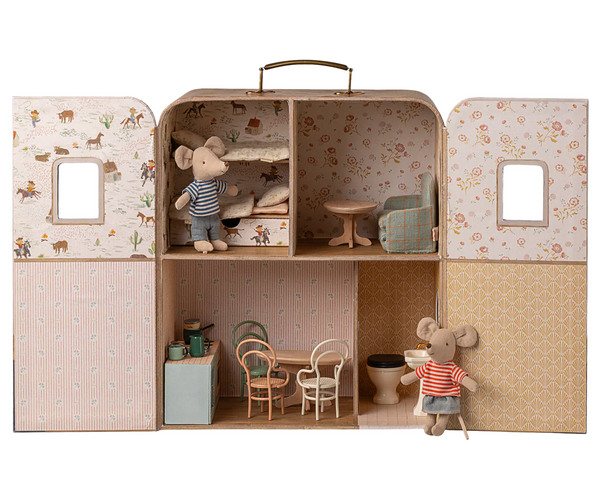 Maileg : Maison SuitCasa, Petite sœur et petit frère souris