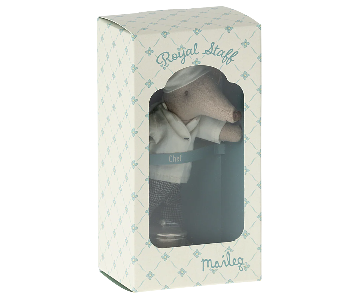 Maileg :  Chef souris avec marmite et cuillère