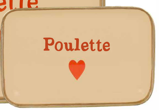 Petit plateau en aluminium