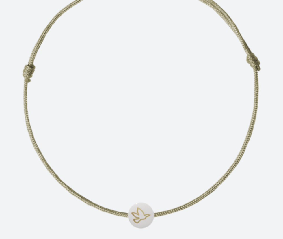 Bracelet précieux céramique kids : colombe 🕊️