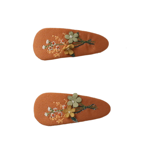 Barrettes à fleurs