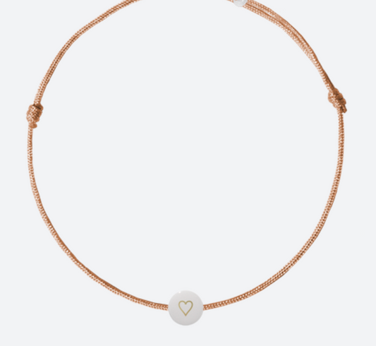 Bracelet précieux céramique kids : coeur ♡