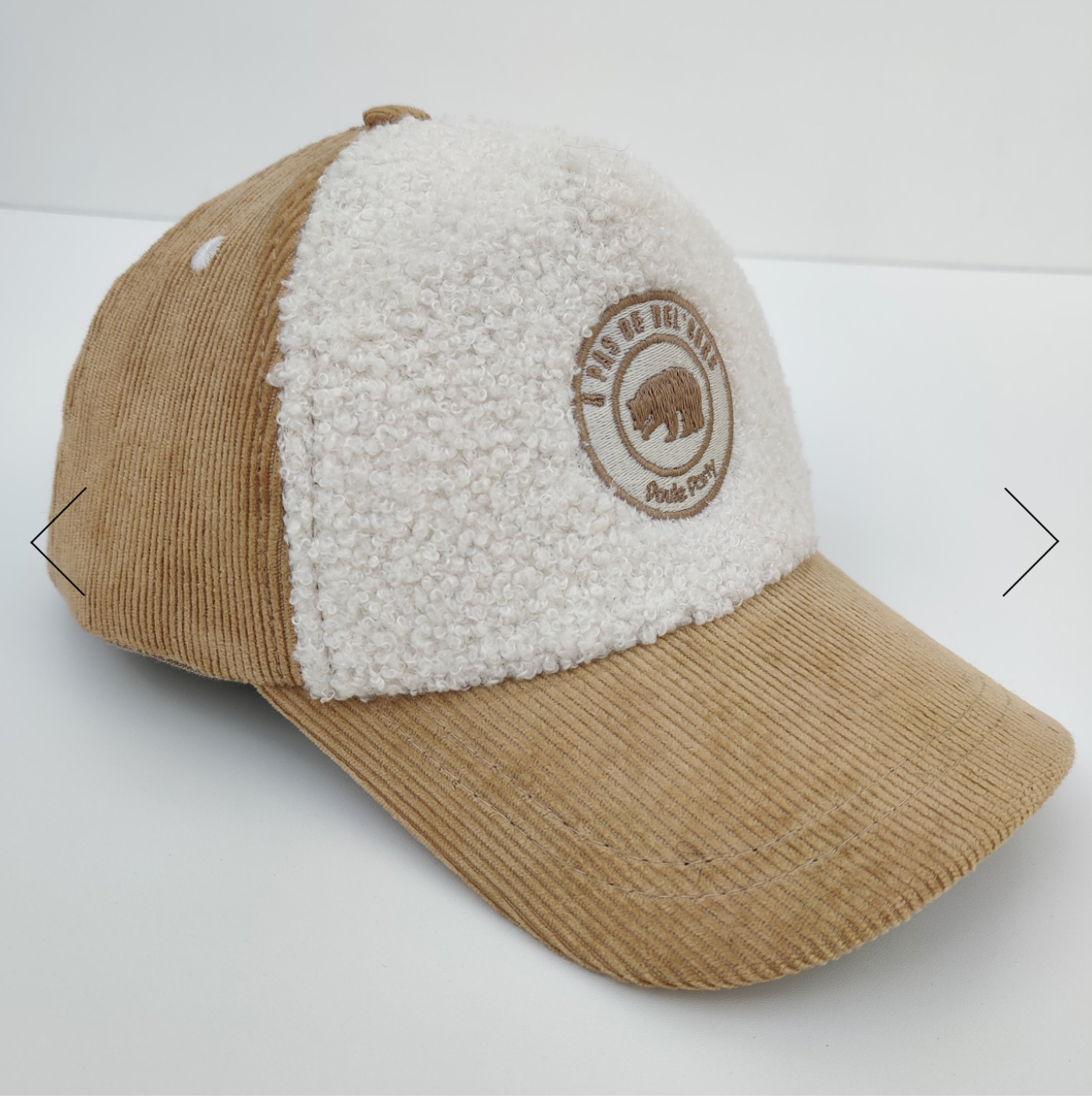 Casquette velours cocooning