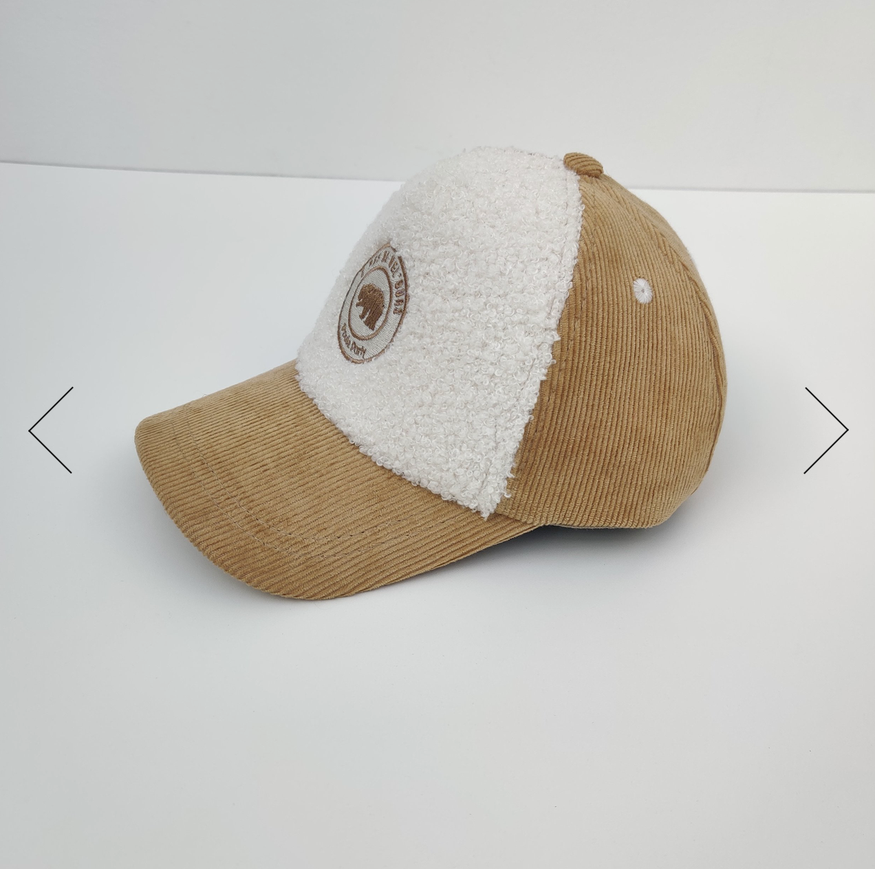 Casquette velours cocooning