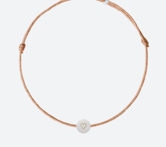 Bracelet précieux céramique femme : coeur
