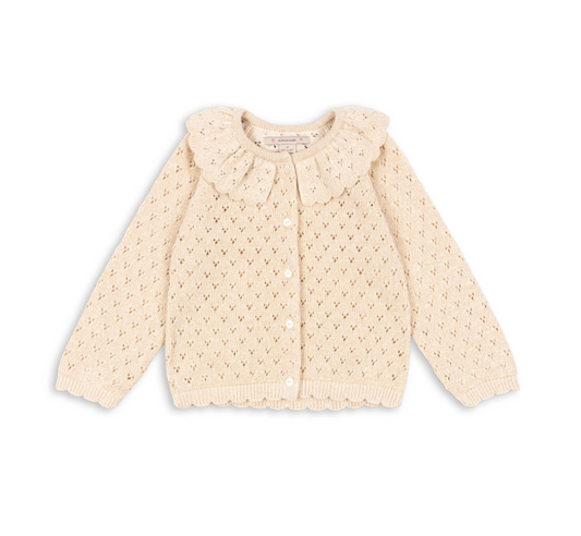 Cardigan à col avec fil en lurex doré Holiday