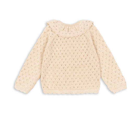 Cardigan à col avec fil en lurex doré Holiday