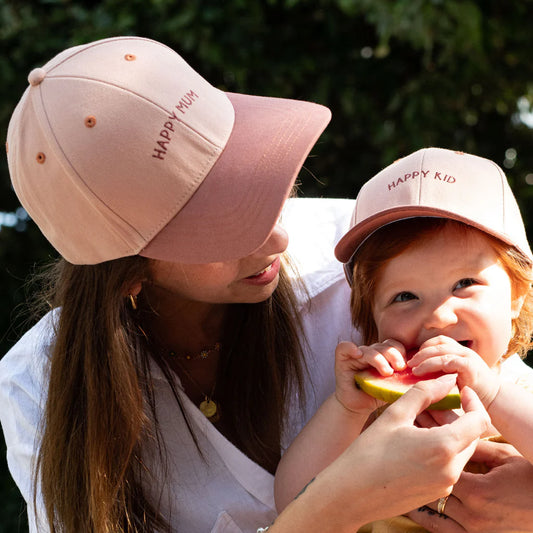 Casquette enfant et adulte Happy Kid / Happy Mum