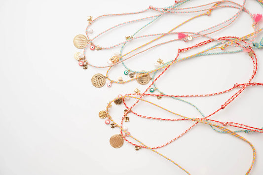 Collier Gri Gri Amour bleu