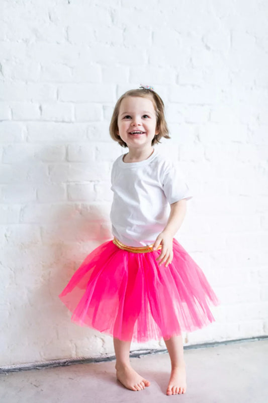 Tutu jupe rose fluo 2-4 ans