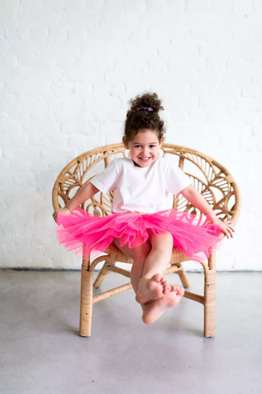 Tutu jupe rose fluo 2 4 ans Little Love