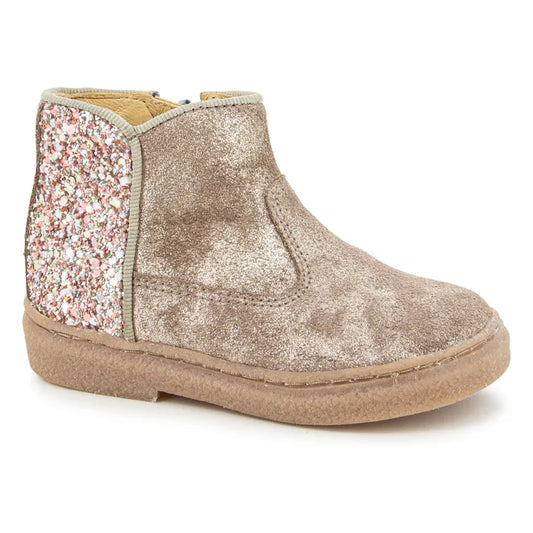 Pom d’Api : Bottines Trix Back Jazz beige platine