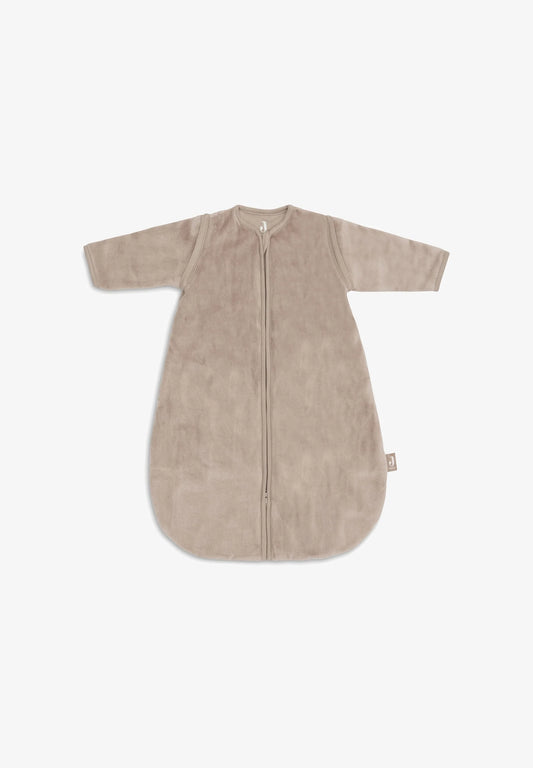 Gigoteuse ronde Naissance 60cm Velours camel manches amovibles