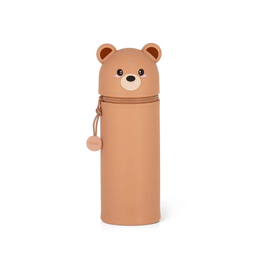 Trousse en silicone 2-en-1 Kawaii Teddy bear