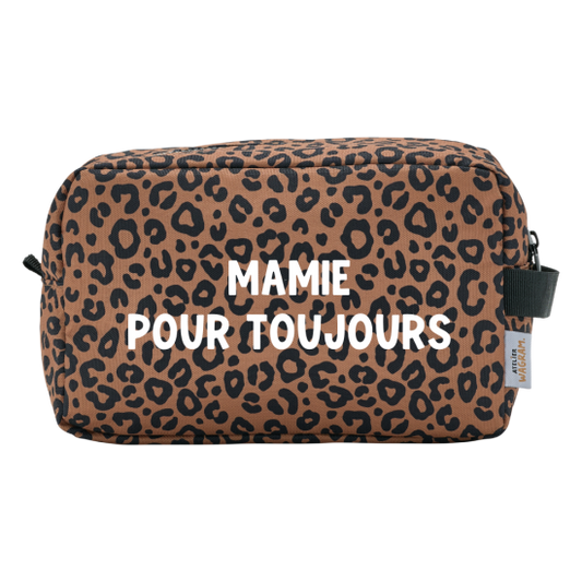 Trousse de toilette léopard