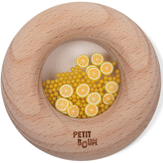 Hochet sensoriel Donut citron