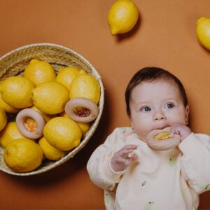 Hochet sensoriel Donut citron