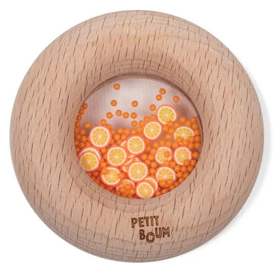 Hochet sensoriel Donut orange