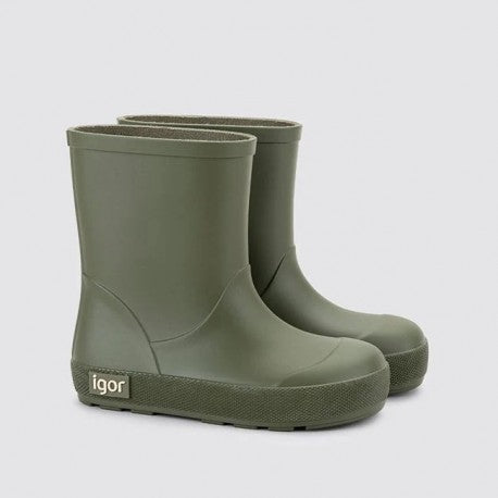 Igor : bottes de pluie barefoot Yogi kaki