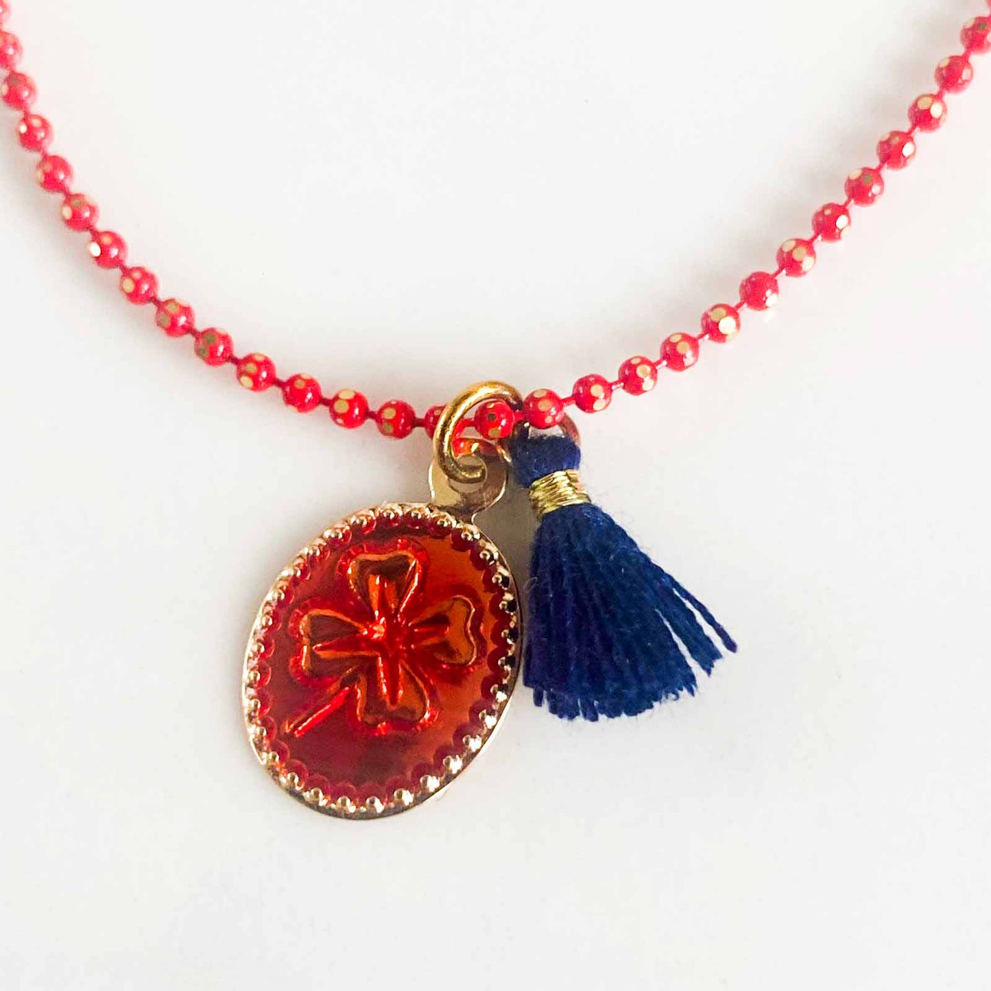 Collier Bubble Lucky Trèfle