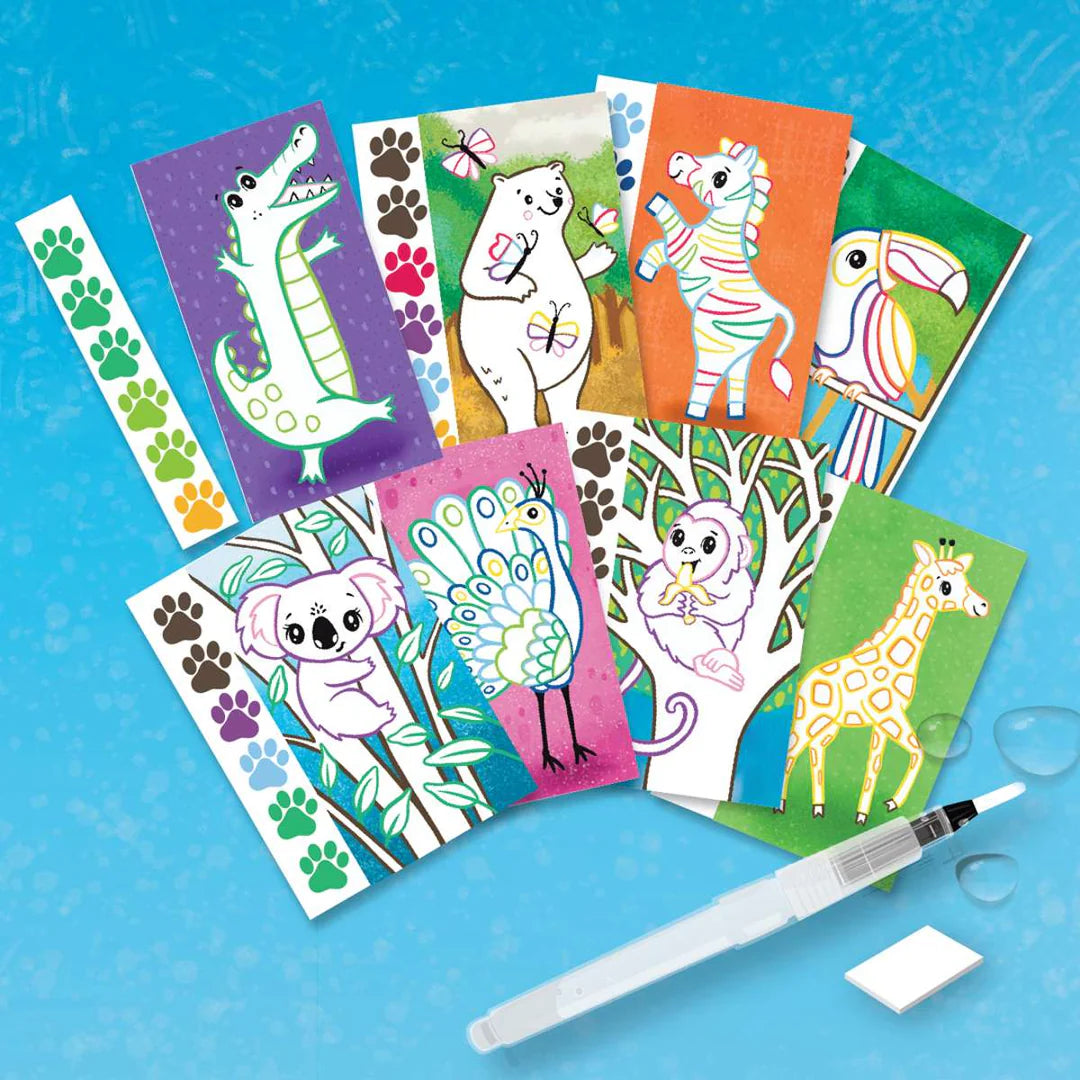 Set carnet de peinture Animaux sauvages