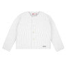 Gilet côtelé blanc