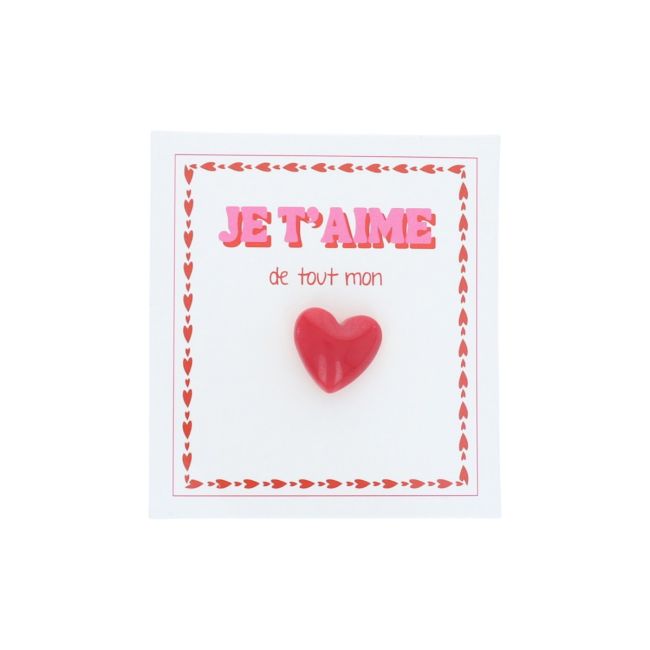 Pin’s Je t’aime de tout mon ❤️