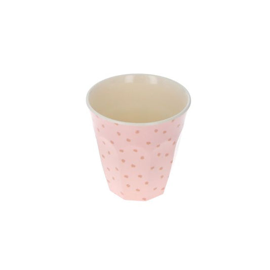 Petit verre en mélamine tâcheté Léopard rose