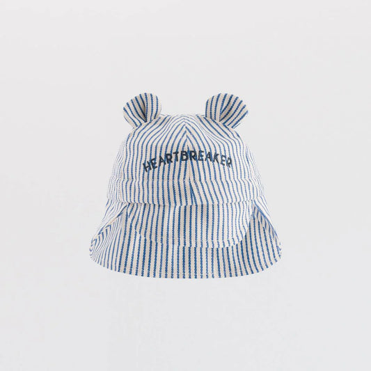 Chapeau bébé Heartbreaker bleu à rayures