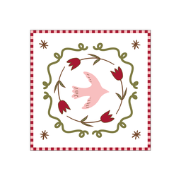 Serviettes en papier Colombe rose x20