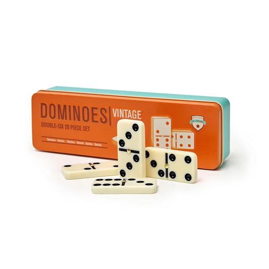 Boîte de dominos double-six 28 pièces