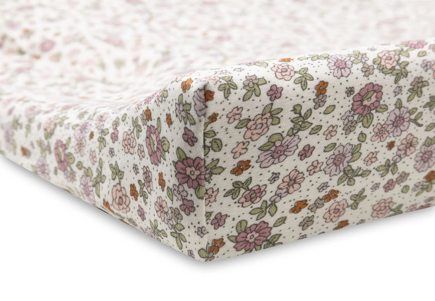 Housse de matelas à langer jersey Rétro flowers 50x70cm