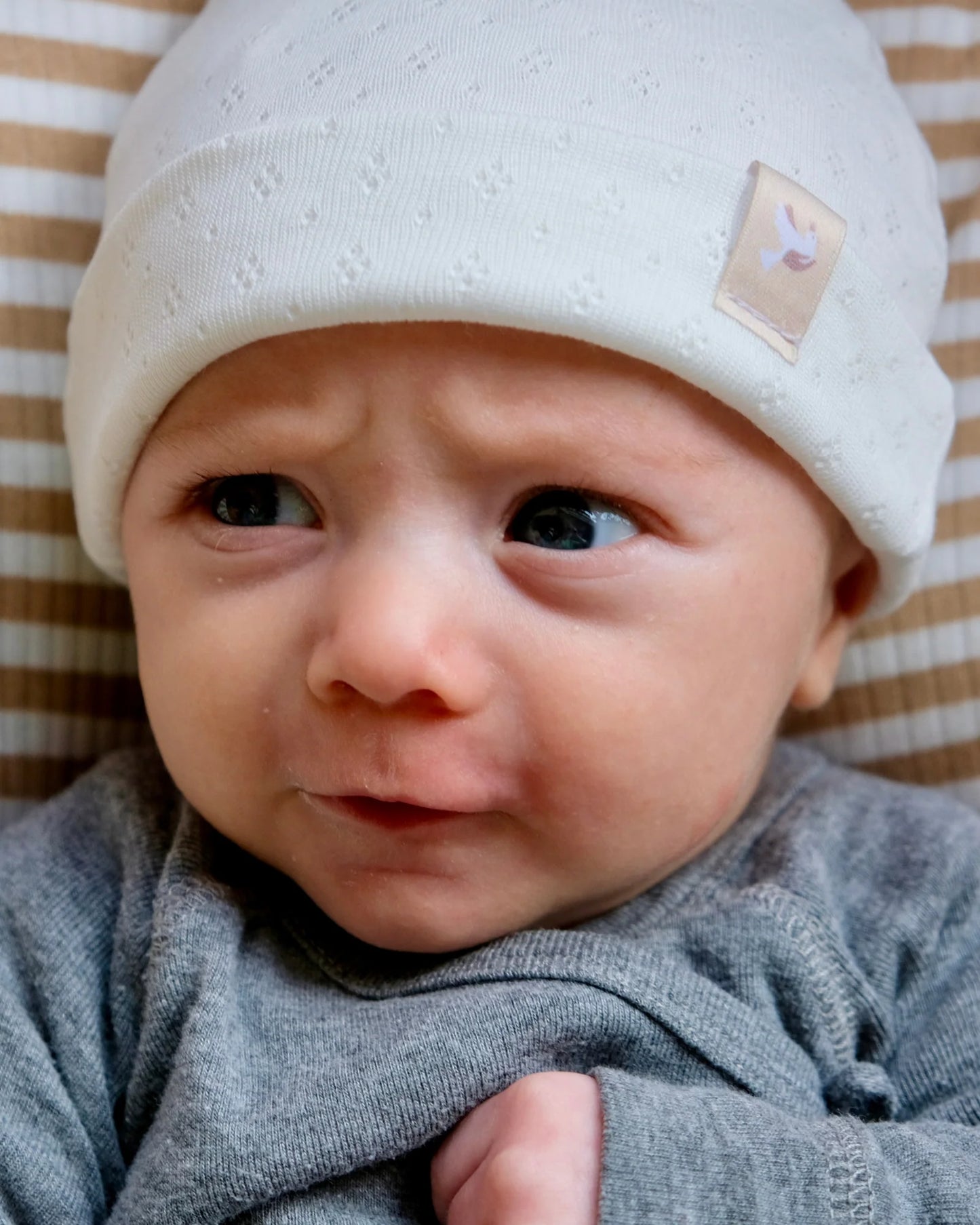 Bonnet de naissance en jersey