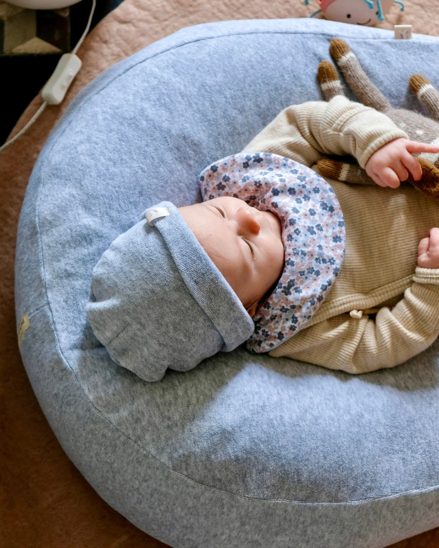 Bonnet de naissance en jersey