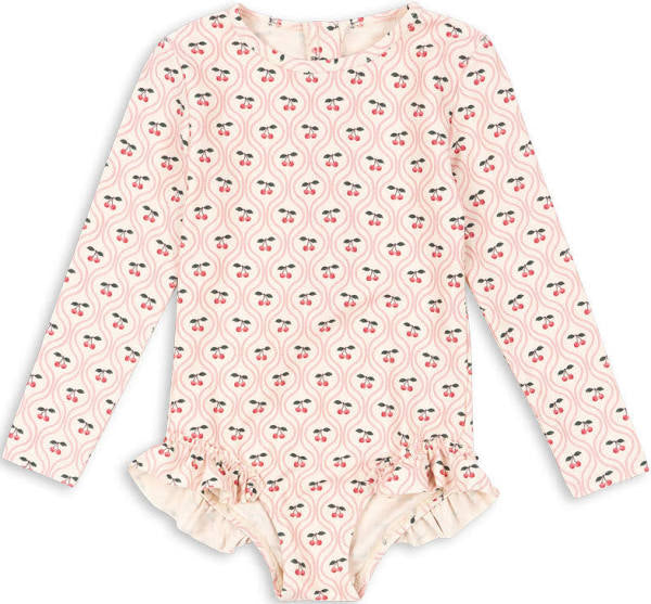 Maillot de bain manches longues Cherry pink 🍒