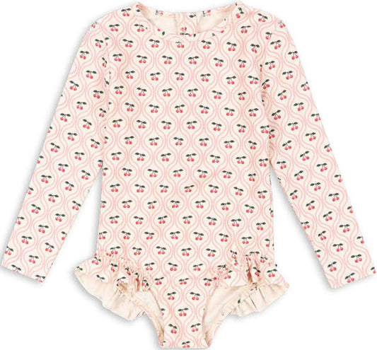 Maillot de bain manches longues Cherry pink 🍒