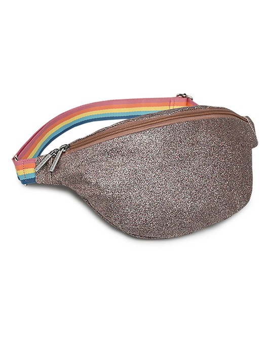 Sac banane femme à paillettes cuivre