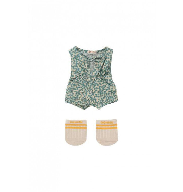 Barboteuse et chaussettes pour bébé Gommu de 32cm