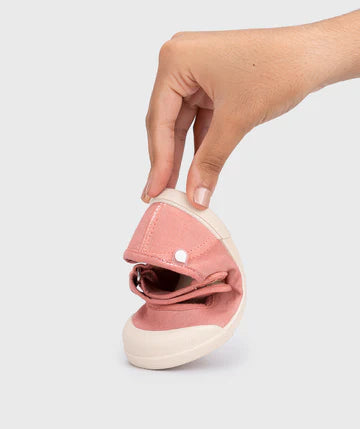 Igor : sandales en toile barefoot Lona rose