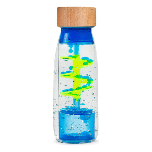 Bouteille sensorielle Spirale bleue