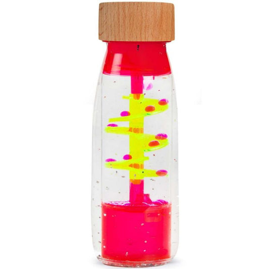 Bouteille sensorielle Spirale rose