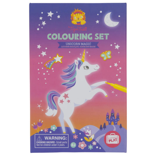 Set de coloriage carnet, feutres et autocollants