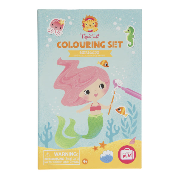 Set de coloriage carnet, feutres et autocollants
